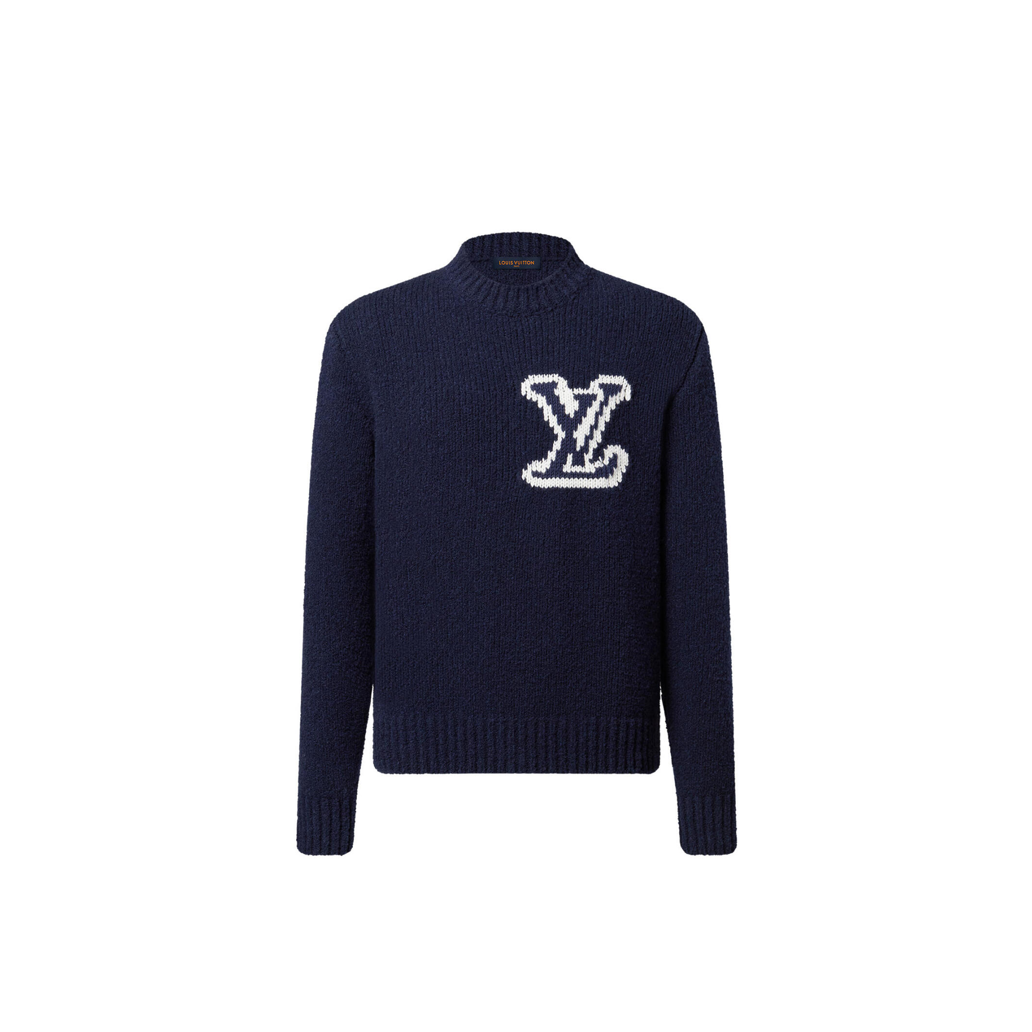 l0vis Vvtt0n lv intarsia crewneck 1ajayx